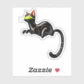 Atomfuturistische Weltraumzeitalter Aufkleber (Blatt)