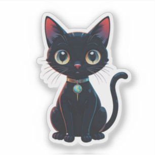 Atomfuturistische Weltraumzeitalter Kosmische Schw Aufkleber