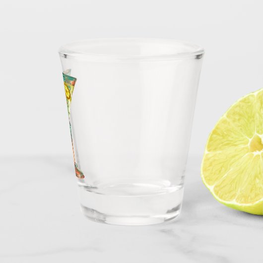 Atomfuturistische Zitrone Olive Martini Mitte des  Schnapsglas (Rechts)