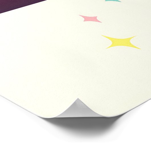 Atomfuturistisches Kaninchen Martini Mitte des Jah Poster (Ecke)