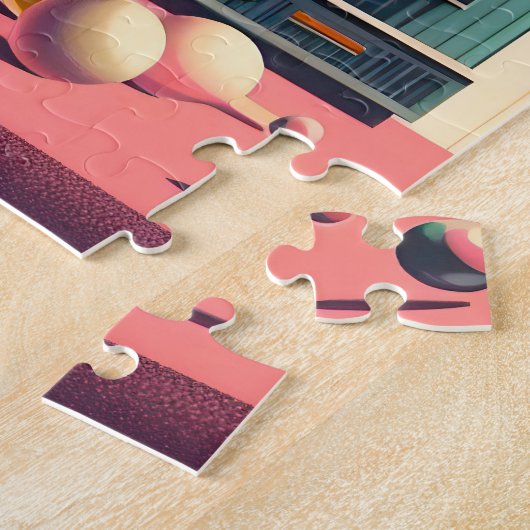 Atomfuturistisches Kaninchen Martini Mitte des Jah Puzzle (Seite)