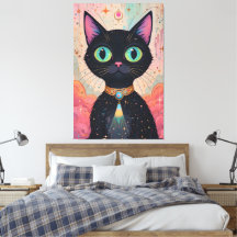 Atomfuturistisches Kosmisches Schwarzes Katzenuniv