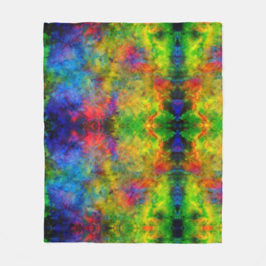 [Atomgefärbte Krawatte] psychedelische Fleecedecke (Vorderseite)