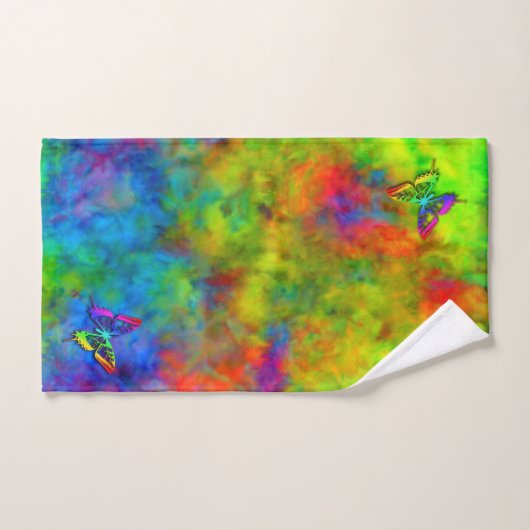 [Atomgefärbte Krawatte] psychedelischer Badhandtuch Set (Handtuch)