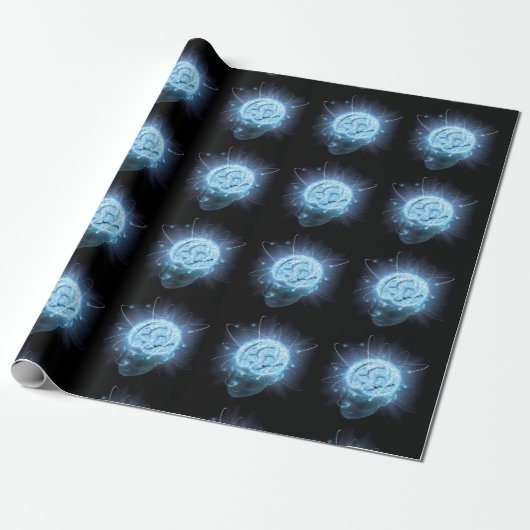 Atomgehirn Geschenkpapier (Ungerollt)