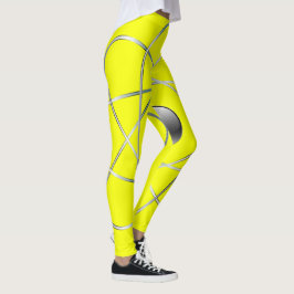 Atomgelbe Leggings