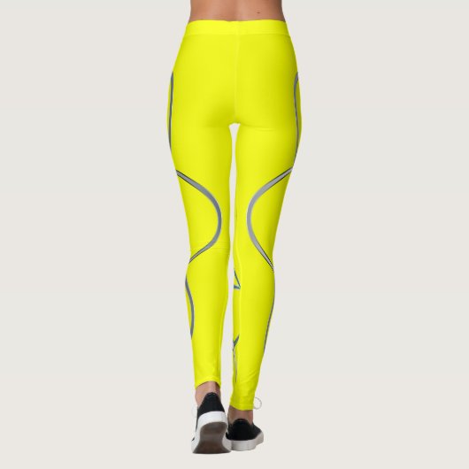 Atomgelbe Leggings (Rückseite)