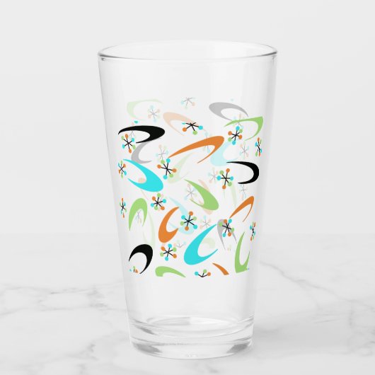 Atomglas aus der Mitte des Jahrhunderts Glas (Vorderseite)