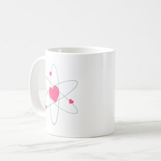 Atomherz Kaffeetasse (Vorderseite Links)