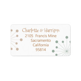 Atomhochzeit der modernen Mittelalter-Sternexplosi Adressaufkleber