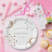 Atomhochzeit der modernen Mittelalter-Sternexplosi Pappteller (Party)