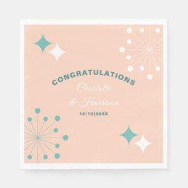 Atomhochzeit der modernen Mittelalter-Sternexplosi Serviette