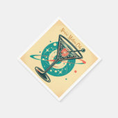 Atomi Martini Club Space Age Serviette (Ecke)