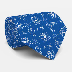 Atomic 70er Midjahrs Modernes Weihnachtsblau der 1 Krawatte