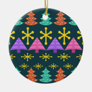 Atomic Äa Christmas Trees Kitsch Dark Keramik Ornament