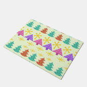 Atomic Äa Christmas Trees Kitsch Light Fußmatte (Schrägansicht)