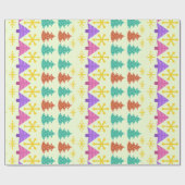 Atomic Äa Christmas Trees Kitsch Light Geschenkpapier (Flach)