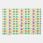 Atomic Äa Christmas Trees Kitsch Light Geschirrtuch (Horizontal)