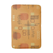 Atomic Abstrakt Barkcloth Ochre Badematte (Vorderseite Vertikal)