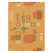 Atomic Abstrakt Barkcloth Ochre Tischdecke (Vorderseite)
