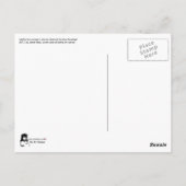 Atomic Abstrakt das Kiss Goodbye Gemälde auf einem Postkarte (Rückseite)