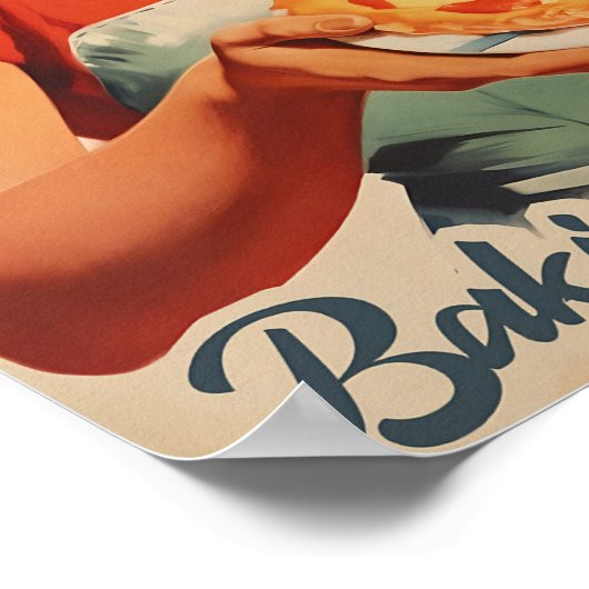 Atomic Age Print Funny Kitchen Wall Art Retro Prin Poster (Ecke)