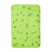 Atomic Age Starbursts Chartreuse Badematte (Vorderseite Vertikal)