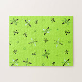 Atomic Age Starbursts Chartreuse Puzzle (Horizontal)
