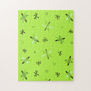 Atomic Age Starbursts Chartreuse Puzzle