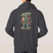 Atomic Automaton Retro Roboter Atomic Age Pullover (Rückseite)