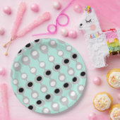 Atomic Baubles Türkis White Gray Pappteller (Party)