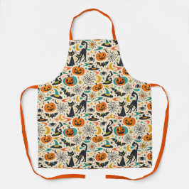 Atomic Black Cat Halloween Schürze