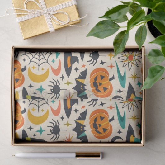 Atomic Black Cat Halloween Seidenpapier (Geschenk)