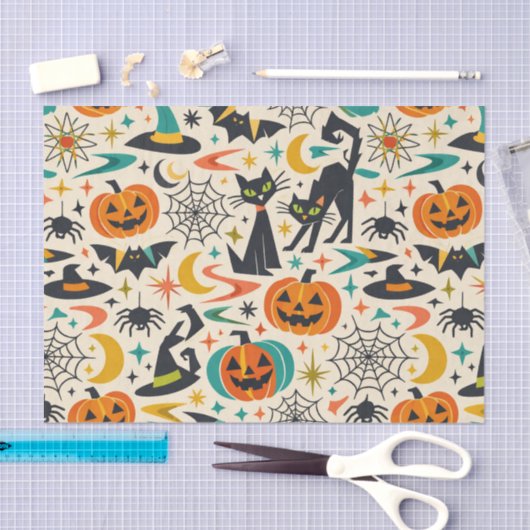 Atomic Black Cat Halloween Seidenpapier (Handwerk)