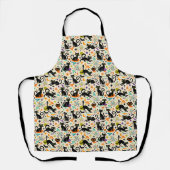 Atomic Black Cats Halloween Schürze (Vorderseite)