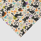 Atomic Black Cats Halloween Seidenpapier (Ausschnitt)