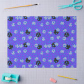 Atomic Blueberry - Retro Polka Dot Dream Seidenpapier (Basteln)