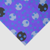 Atomic Blueberry - Retro Polka Dot Dream Seidenpapier (Detail)