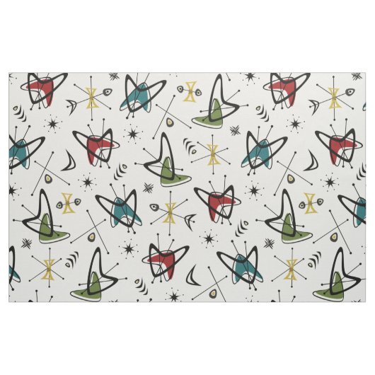 Atomic Boomerang Flashback ©studioxtin Stoff (Fat Quarter (45,7 x 55,9 cm))