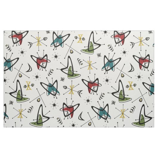 Atomic Boomerang Flashback ©studioxtine Stoff (Fat Quarter (45,7 x 55,9 cm))