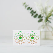 Atomic Business Cards Visitenkarte (Stehend Vorderseite)
