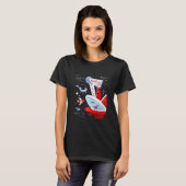 Atomic Cat Cafe Retro Futuristic T-Shirt (Vorne ganz)