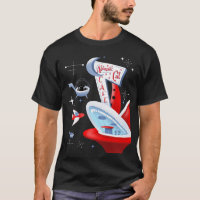 Atomic Cat Cafe Retro Futuristischer Kitty Weltrau