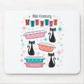 Atomic Cats Mitte des Jahrhunderts Sternexplosion Mousepad (Vorne)