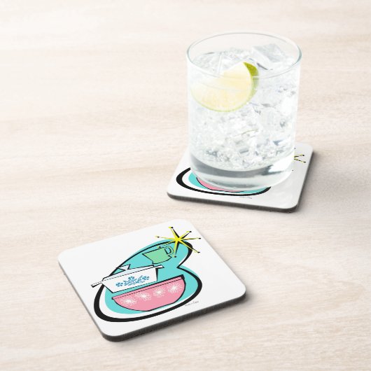 Atomic Cookware Design Hard Plastic Coaster Getränkeuntersetzer (Rechte Seite)