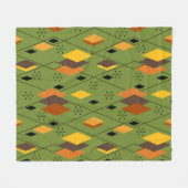 Atomic Diamonds der 70er Jahre Fleecedecke (Vorderseite (Horizontal))