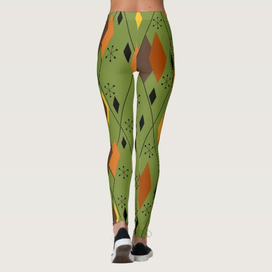 Atomic Diamonds der 70er Jahre Leggings (Rückseite)