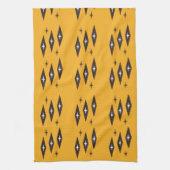 Atomic Diamonds Pattern Orange der 50er Jahre Geschirrtuch (Vertikal)