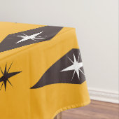 Atomic Diamonds Pattern Orange der 50er Jahre Tischdecke (Beispiel)