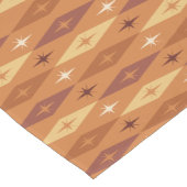 Atomic Diamonds Stars Orange aus den 50er Jahren Kurzer Tischläufer (Ecke)